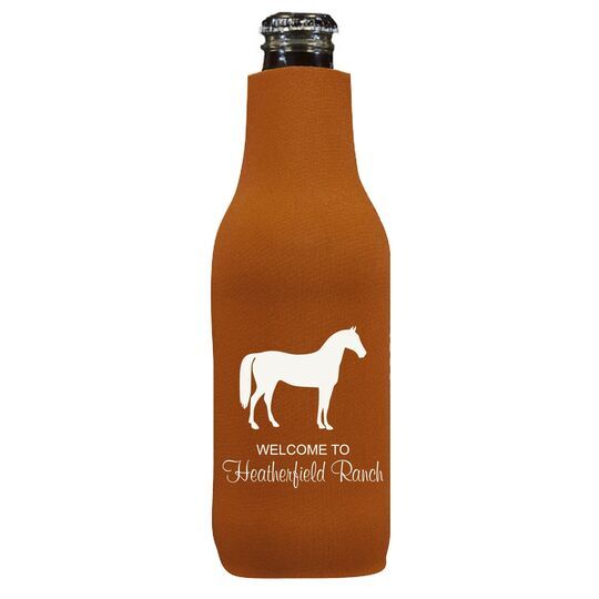 Horse Silhouette Bottle Koozie